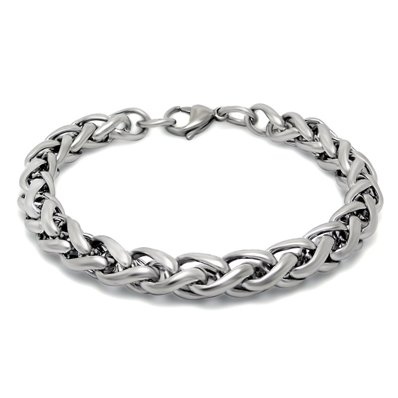 

18cm/20cm/21cm Stainless Steel Wheat Chain Link Bracelet for Men Women