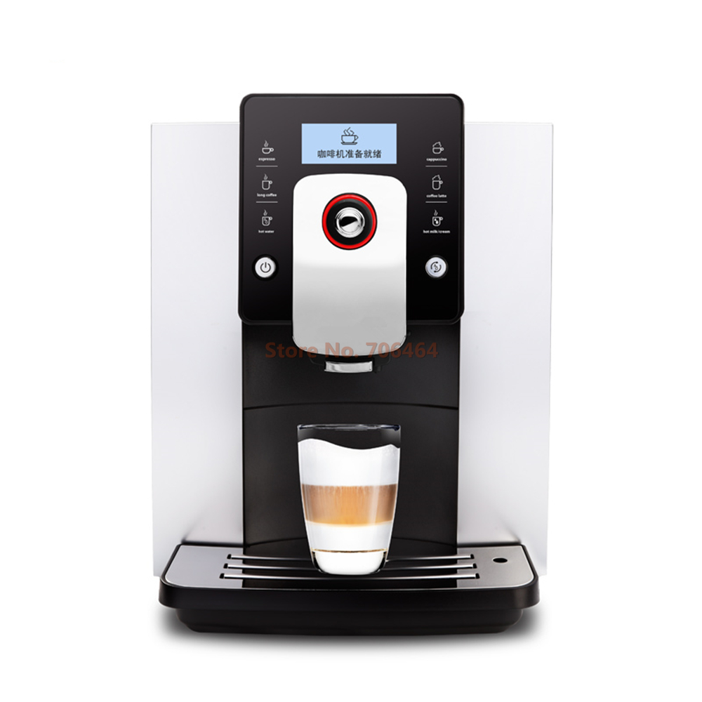 

Commerical dual heating system Fully automatic LCD screen espresso coffee machine 19 bar grinding cappuccino/latte/milk maker