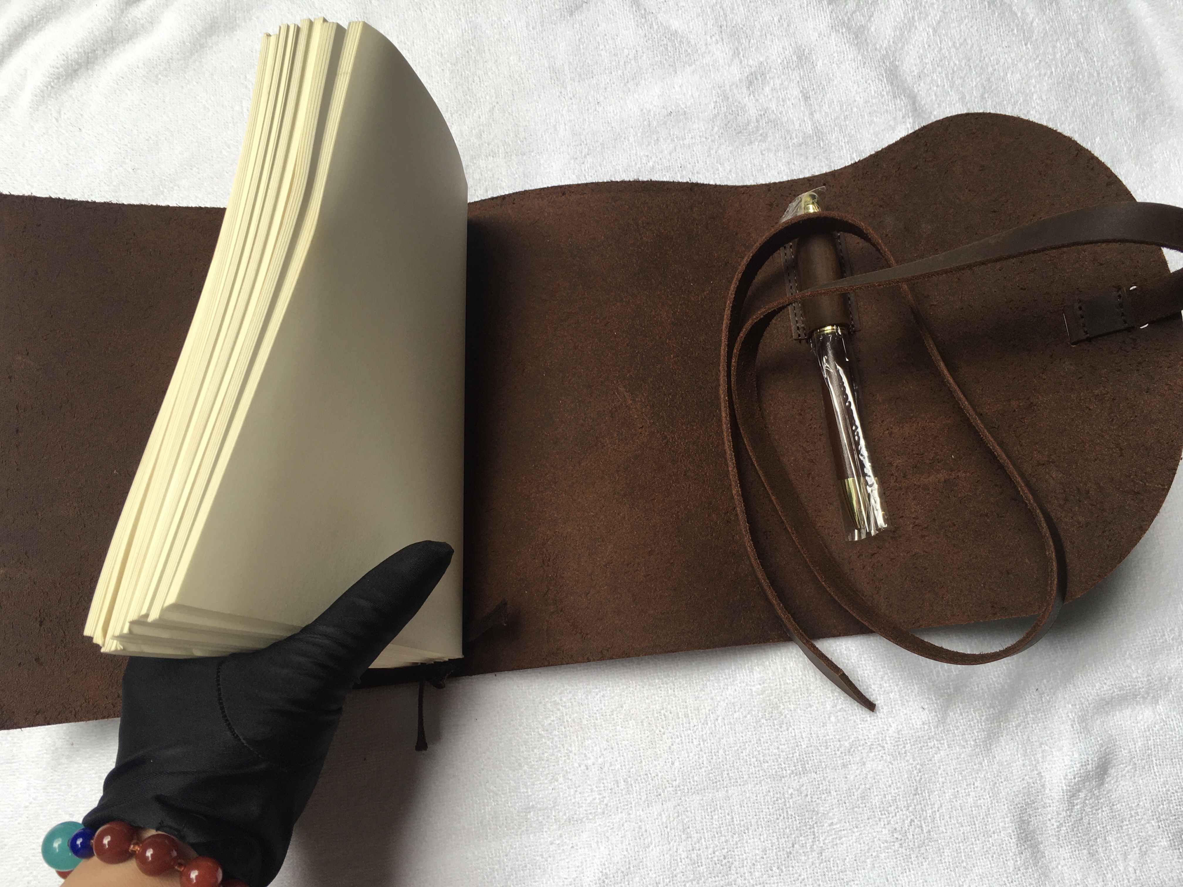 Elegant Genuine Cowhide Travel Notebooks - Crazy Horse Leather Notepads for School Supplies-image-732998679