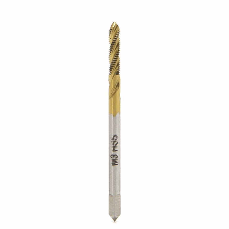 

High Quality M3 M4 M5 M6 M8 HSS Screw Thread Metric Spiral Hand Plug Tap Kit 07NOV