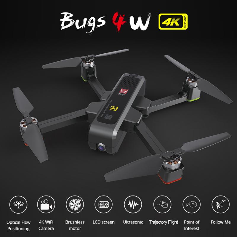 

MJX Bugs 4W B4W Drone with Camera 4K 5G WIFI FPV GPS 20mins Time Optical Flow Positioning RC Quadcopter Dron Toy VS MJX B5W