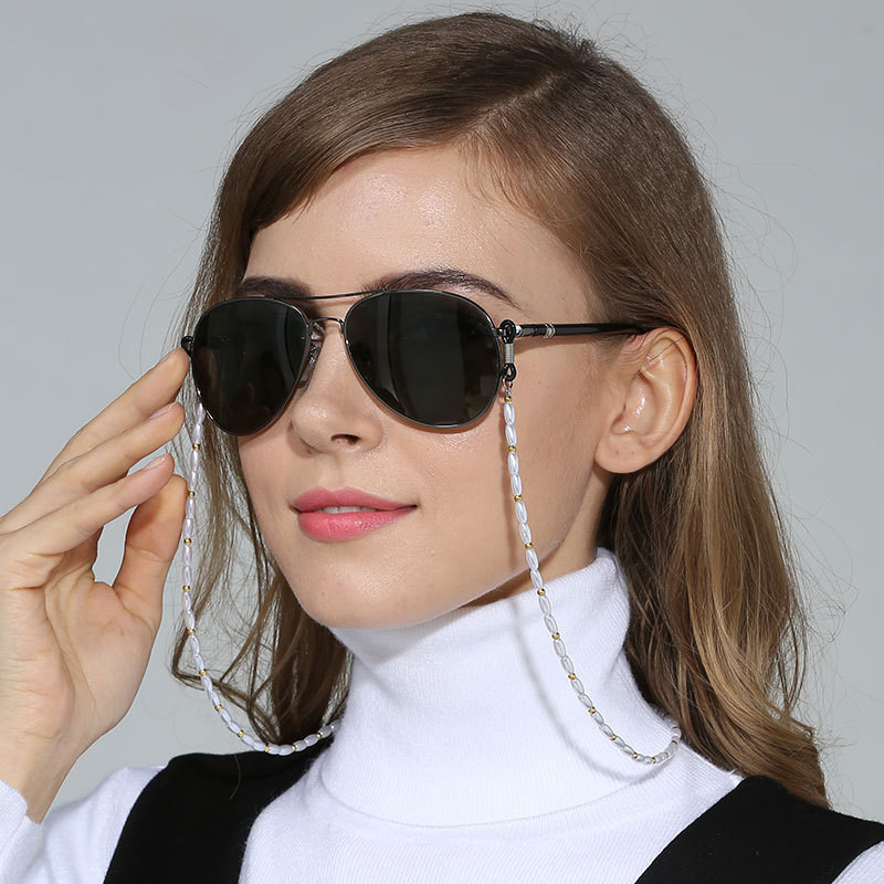 

6Colors Pearl Beads Beaded Chain Eyeglasses Chains Reading Glasses Rope Sunglasses Strap Cord Holder Face Mask Neck Head Band