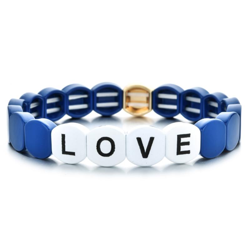 

ZMZY Navy Blue Bracelet Men Boho Bead Bracelet Women Rainbow Pulseras Hombre Bohemian Fashion Jewelry Handmade Love Gift