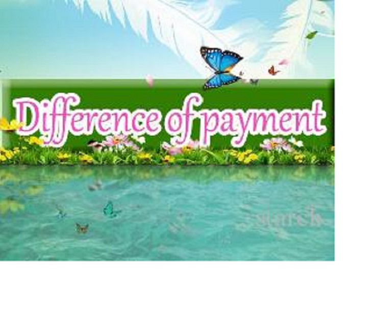 

difference of payment for freight