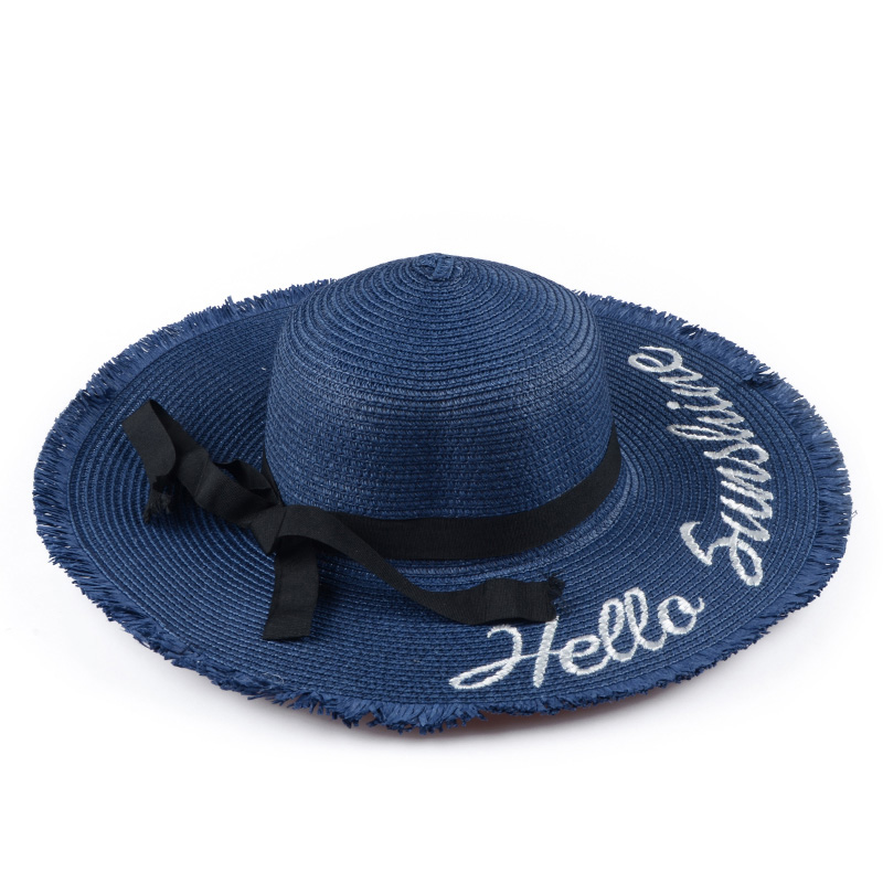 

Spring Summer hats New Big Wide Brim cap Straw Sun Visors hat Women/Gilr Fashion Beach Empty Top Caps, Pink