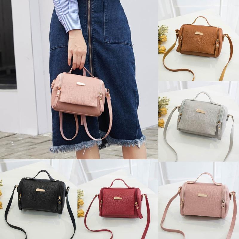 

2020 classicFashion Lady Shoulders Pillow Bag Letter Purse Mobile Phone Messenger Bag bolsa feminina sac main femme crossbody, Black