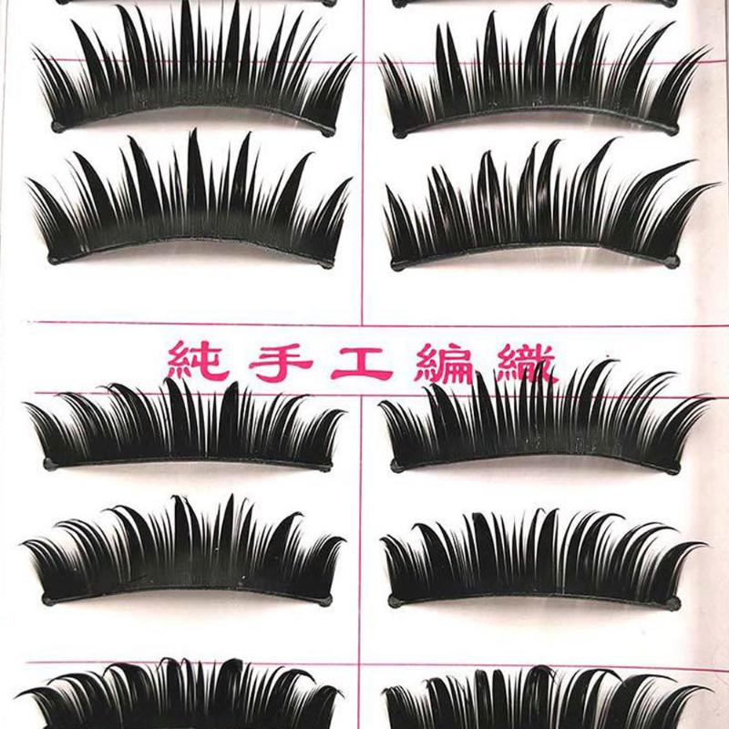 

10Pair 3D Mink Natural Thick Curling False Fake Eyelashes Eye Lashes Makeup Extension Natural Faux Lashes Fluffy Strip Eyelashe
