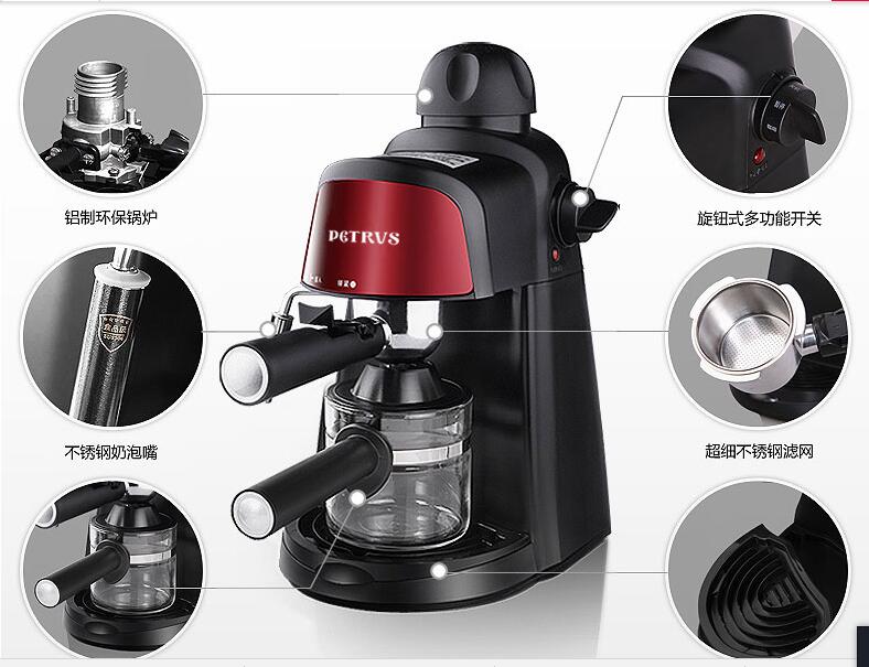 

2018 new arrivals semi-automatic Italian 5 bar Cappuccino espresso coffee maker home Coffee making machine for home