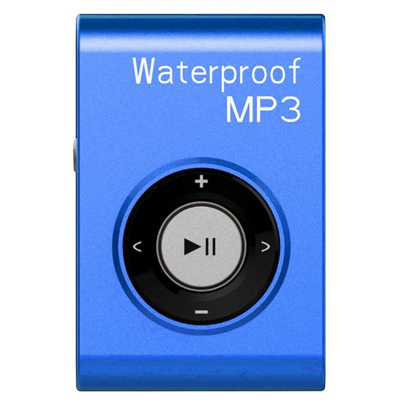

8G Waterproof clip MP3 portable swimming MP3 lossless waterproof player blue