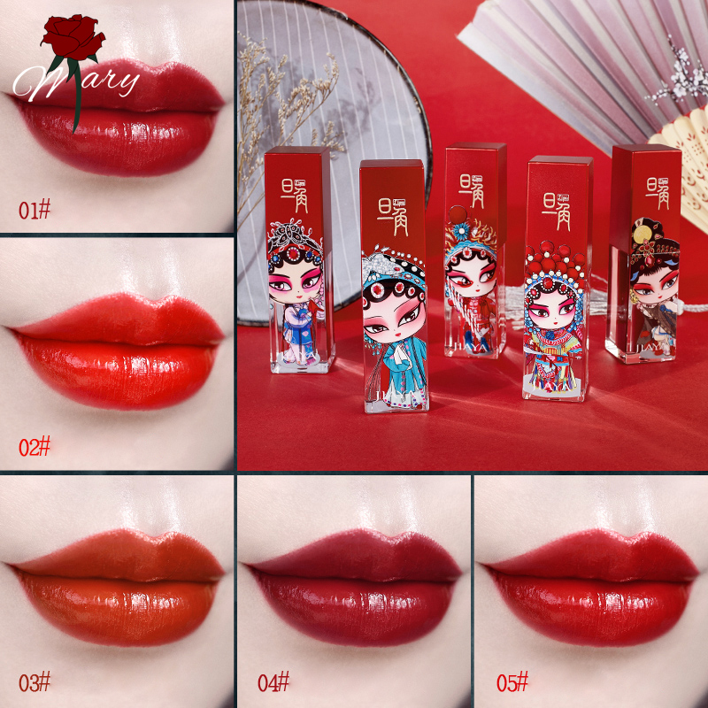 

Rosemary Lip Gloss Lipstick Makeup Flash Lip Glaze Pen Diamond Shiny Bright 5 Color Pearlescent Smooth Sexy Lips Makeup, Cy-02-01