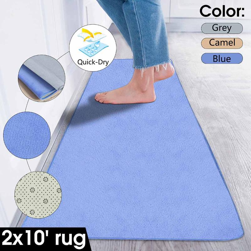 

Carpets Non-slip Mats  Living Room Kitchen Long Narrow Hallway Hall Runners Carpet Rugs, Blue
