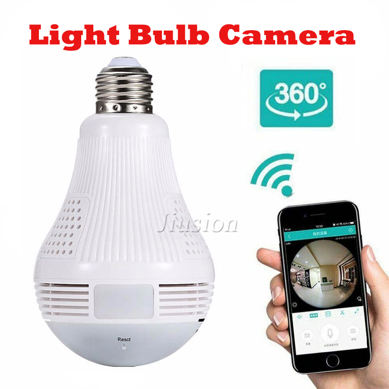 

Wifi Mini 360 Camera Light Bulb Wireless Panoramic Smart IP Camcorder Video CCTV Home Security Surveillance Secret Micro Cam