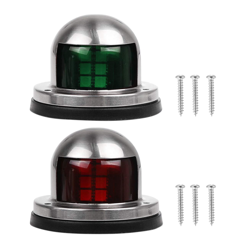 

2LED Navigation Lights New Marine Bow Boat Yacht Sailing Lights Stainless Steel DC 12V