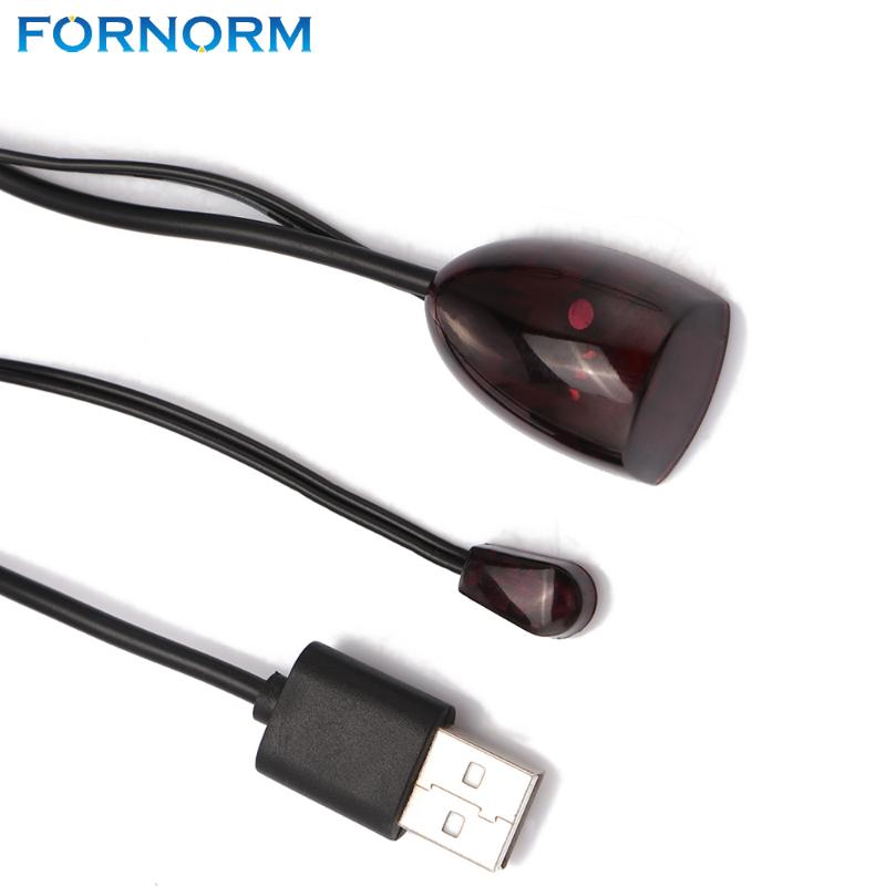

FORNORM Remote Control Transponder 5V USB Adapter IR Infrared Receiver and Emitter Extender for TV set STB DVD DVR PVR
