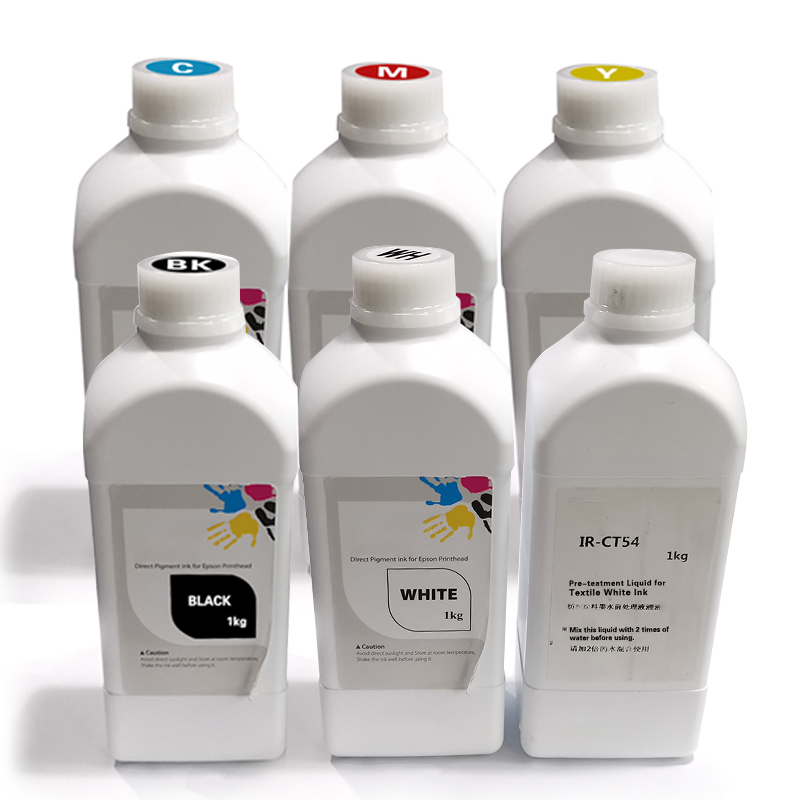 

Domsem Dtg Textile Ink For L800 L805 L1800 R290 1390 R3000 4800 DX5 DX7 DTG Printer T Shirt Printing Machine