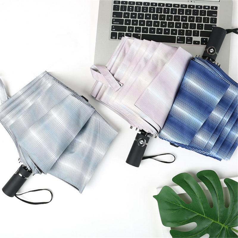 

Frame UV Large paraguas Umbrella Unisex Full-automatic Sunny Rainy Umbrella 3 Folding Strong Windproof For Woman Man Ladies L