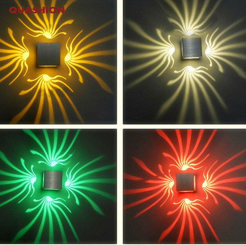 

Led wall light morden 3W AC85-265V surface mounted Aluminum project light fixture wall sconce bathroom KTV BAR decoration