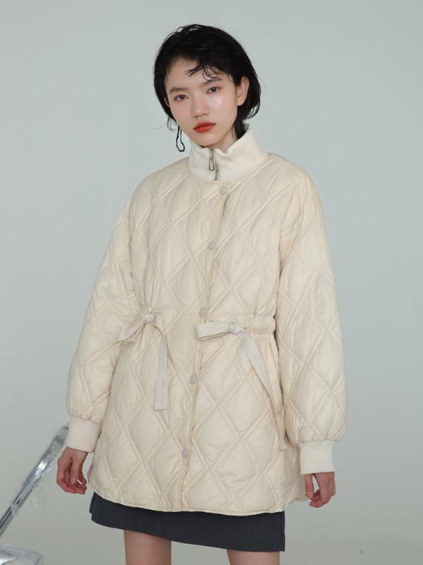 

Women's Jacket 2020 Coat Female Down Jackets for Women Winter Woman Parkas Ultra Light Korean Coat Chamarras De Mujer LXR713, Beige