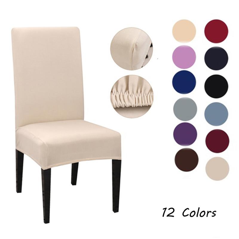 

Home Elastic Polyester Stretchable Chair Case Slipcovers Hotel Dining Spandex Chair Cover Case Banquet Kitchen Accessory Tools
