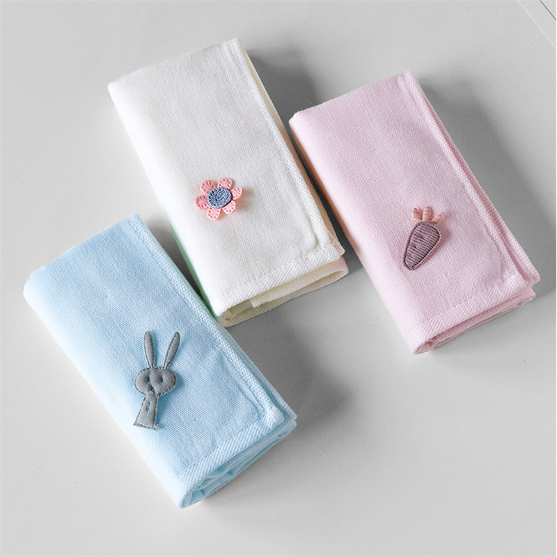

Child Towel Cotton Soft Absorbent Candy Color Washcloth Household Bathroom Cute Baby Hand Face Towels, Light yellow