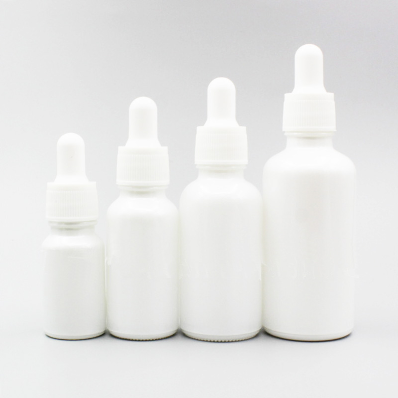 

24pc/lot White Essence Oil Glass Dropper Bottle Women's Beauty & Skin Care SPA Massage Packaging Container Perfume Dropper Vial