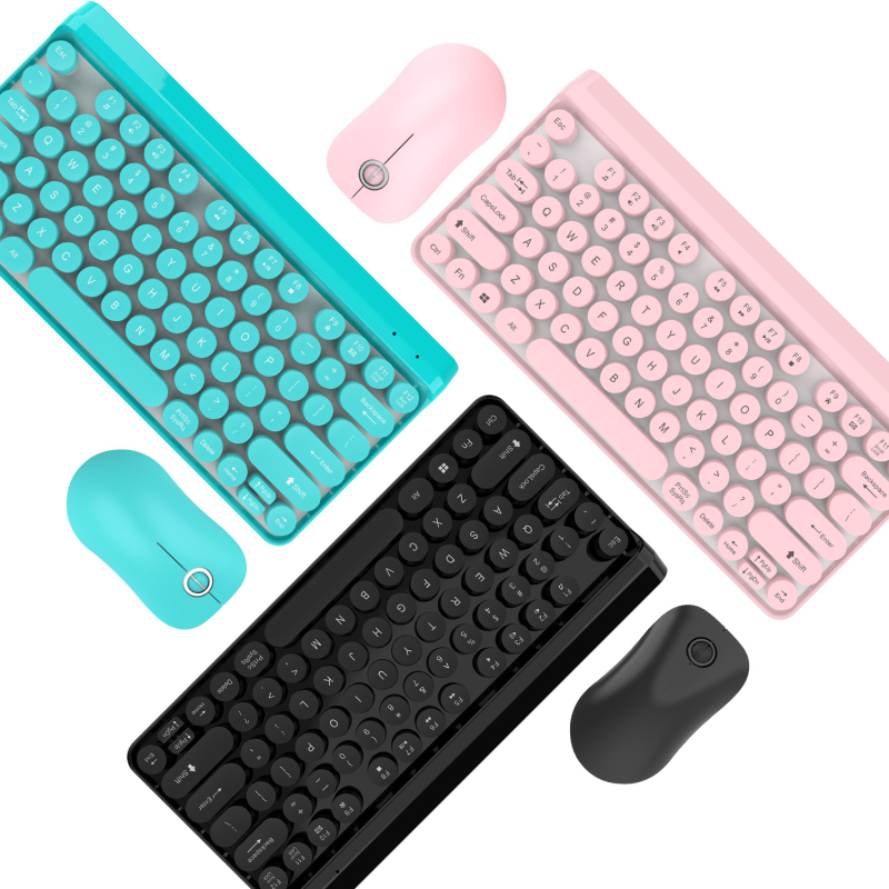 

L100 2.4G Wireless Keyboard & Mouse1000DPI Wireless Mice 77 Keycaps Keyboard Laptop Computer Multimedia