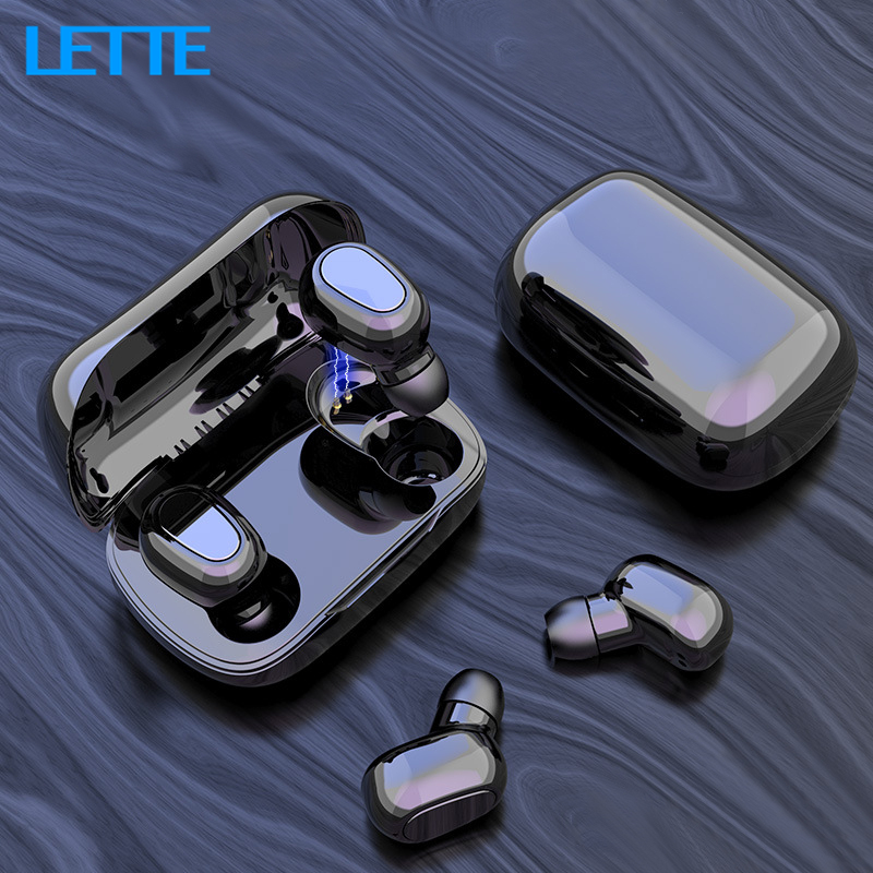 

L21 Bluetooth v5.0 Earphone Wireless Headsets Dual Bass Sound for Mobile Phones