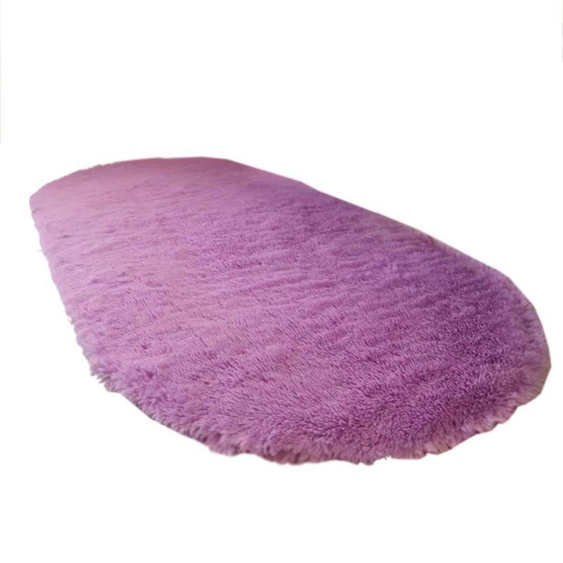 

Cute Oval Carpet Floor Mats Home Living Room Bedroom Carpet Bedside Bed Front Blanket, Style 1