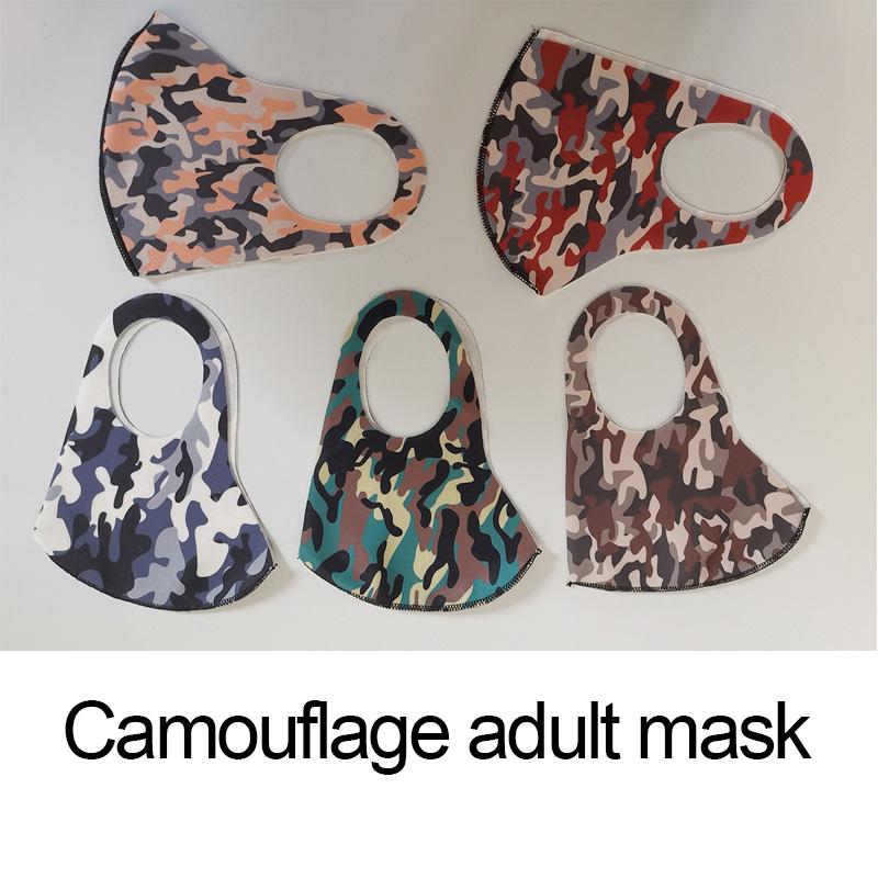 

DHL FREE SHIP! Camouflage Resuable Mask adult Masks face Mouth nose protection cotton masks washable fashion Anti-dust masks dust proof