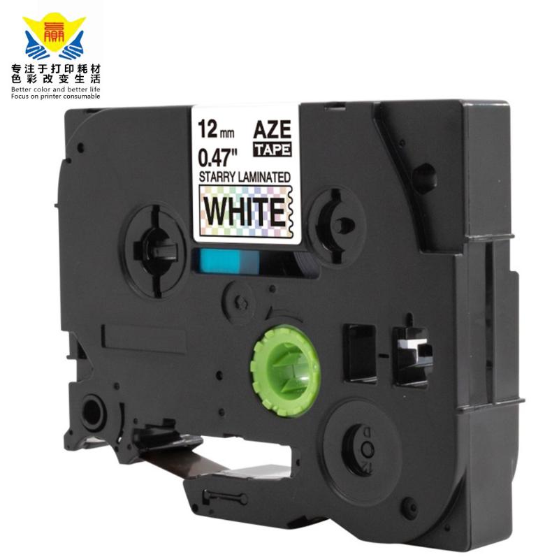 

2PCS compatible Laser Hologram dazzling color change label tape for Brothers label printers 12mm promotion