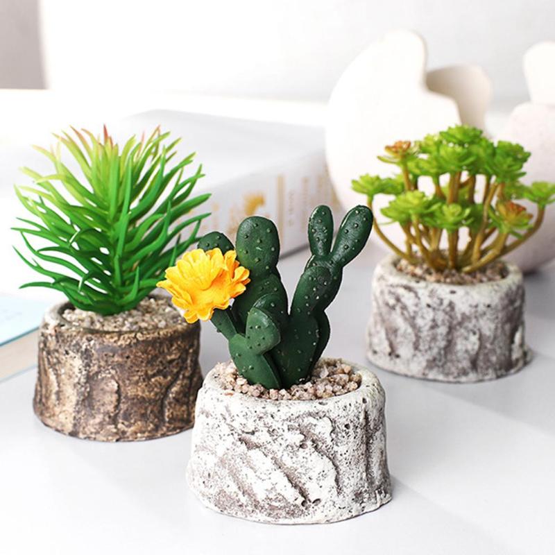 

Simulation Cactus Succulent Flower Plant Bonsai Home Garden Landscape Decor