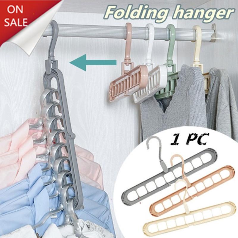 

Multi-port Support Circle Clothes Hanger Clothes Drying Racks Multifunction Plastic Scarf Hanger Hangers Storage Rack