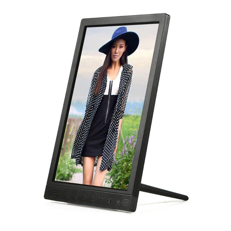 

10 inch IPS vertical display digital photo frame digital video player with touch buttons infront