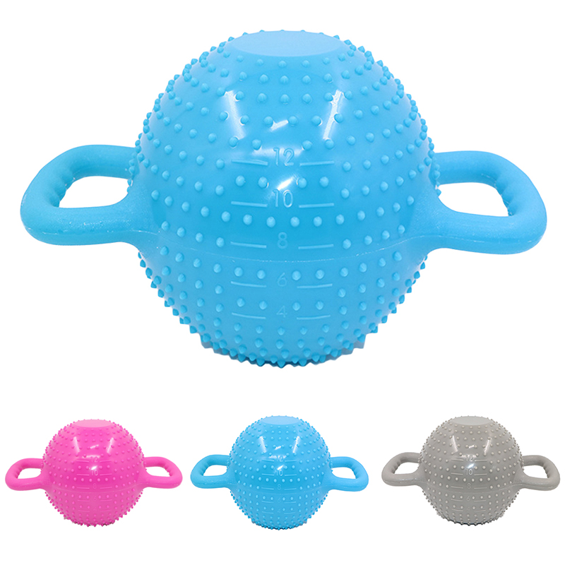 

Free Shipping Massage Kettle Bell Wear-resistant Women Pilates Massage Water Dumbbell Yoga Injection Kettle Bell Sport Equipment, Blue