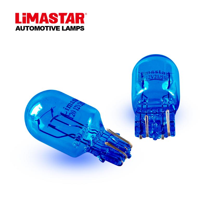 

2pcs W21/5W T20 7443 12V 21/5W Natural Blue Glass Super White light Bulbs Replacement Bulbs Brake light stop lamp, As pic