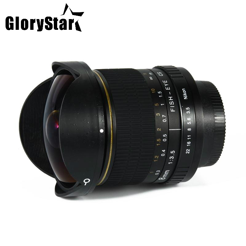 

Glory Star 8mm F/3.5 Ultra Wide Angle Fisheye Lens for Nikon DSLR Camera D3100 D3200 D5200 D5500 D7000 D7200 D800 D700 D90 D7100