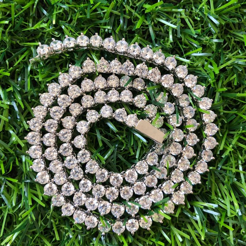 

4mm Men Hip Hop Charm Gold/Silver Color Jewelry Iced Out Cubic Zirconia