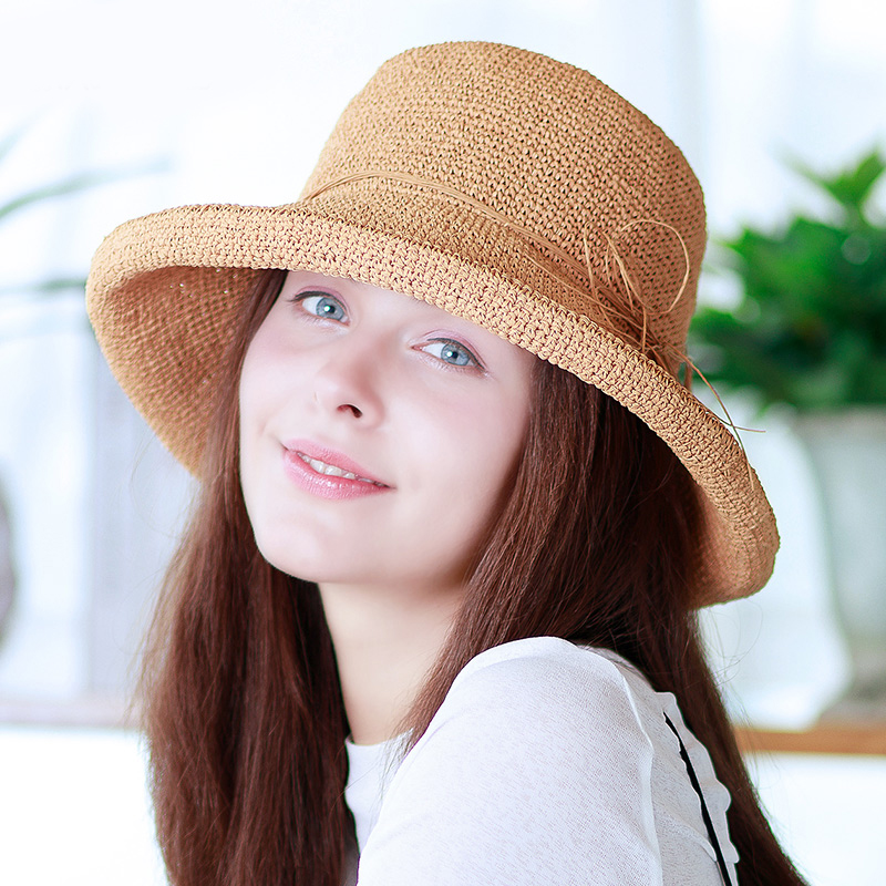 

Sedancasesa Brand 2020 New Spring Summer Visors Cap Sun Hat Beach Hats for Women Casual Straw Hat Wholesale Chapeau Sombreros, Mix camel 57cm