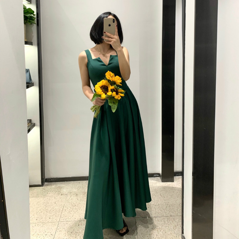 

Dress Women V Neck Long Party Dresses Sexy Tank Backless Spaghetti Strap Maxi Female Holiday Vestidos Summer 2020 Robe, Black