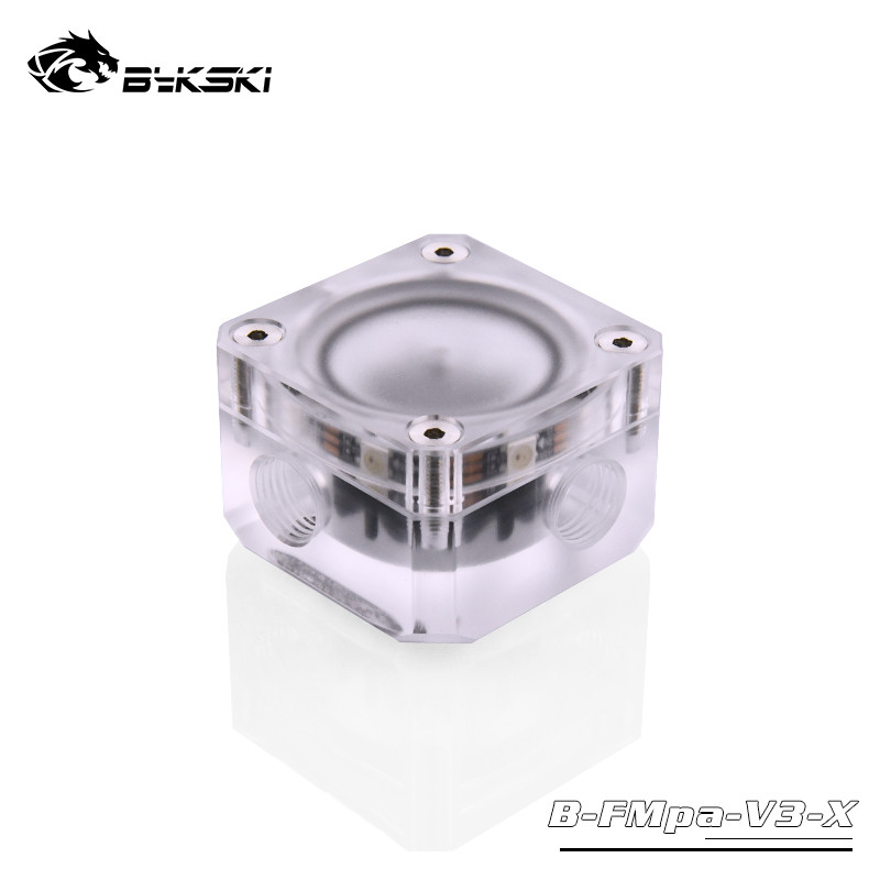 

Bykski Boutique Flowmeter Water Cooling Kit Transparent Acrylic Luminescent Water Flow Meter B-FMpa-V3-X