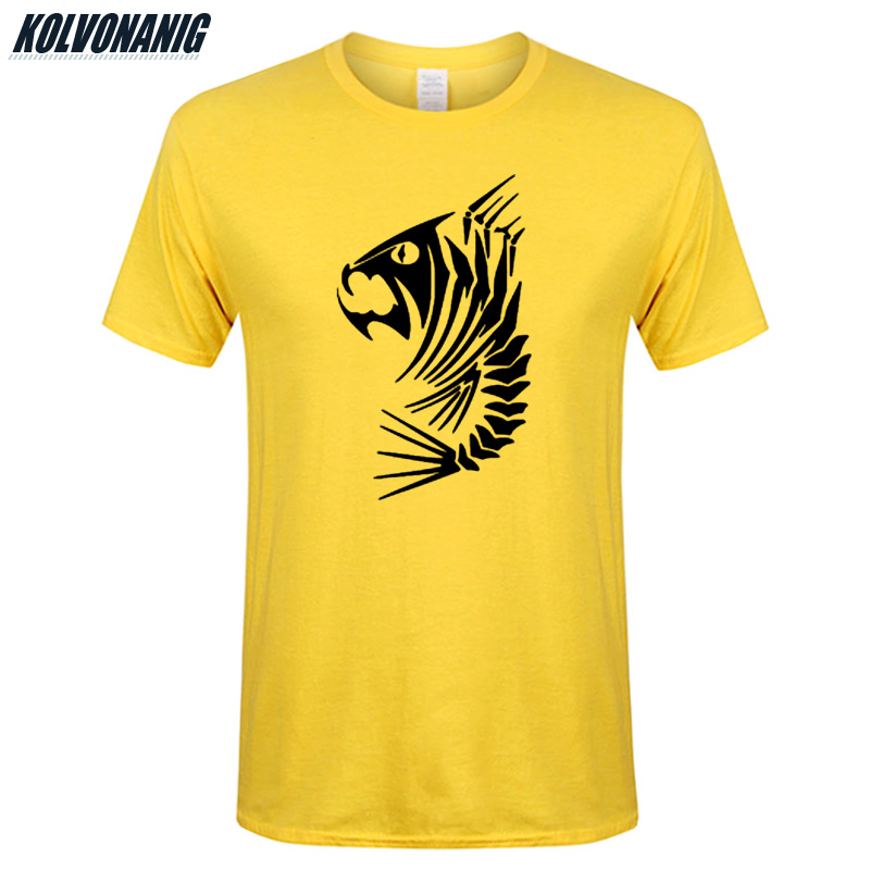 Pescado Hueso Esqueleto de T-Shirt Moda Regalo Gráfico Impreso Indie Unisex Camiseta