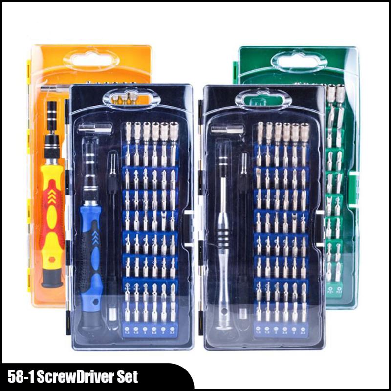 

Factory Price 58-1 CRV ScrewDriver for Phone Handle Screwdriver Set With Trox Slotted Hex Bits
