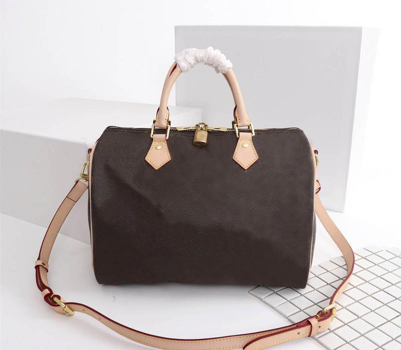 

The New Women Leather Boston Bags Top Quality Fashion Inclined Shoulder Bag Pillow Mono Handbag Crossbody Bags M41113 25cm 30cm 35cm, Size: 25x19x15cm