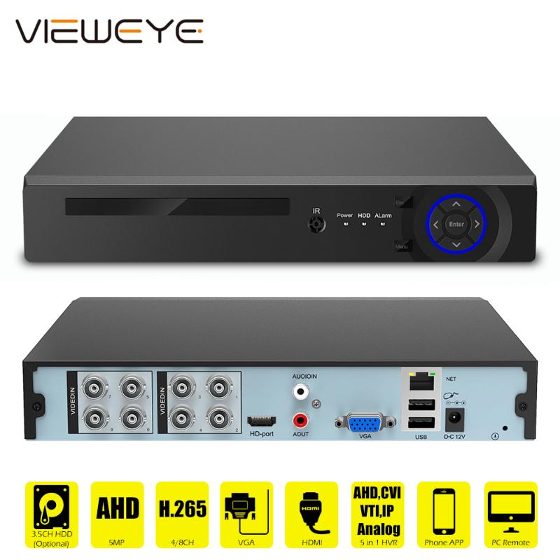 

6 in 1 4CH 8CH 5MP 4MP 1080P AHD DVR Surveillance Security CCTV Recorder 3G WIFI Hybrid DVR NVR For Analog AHD CVI TVI IP Camera
