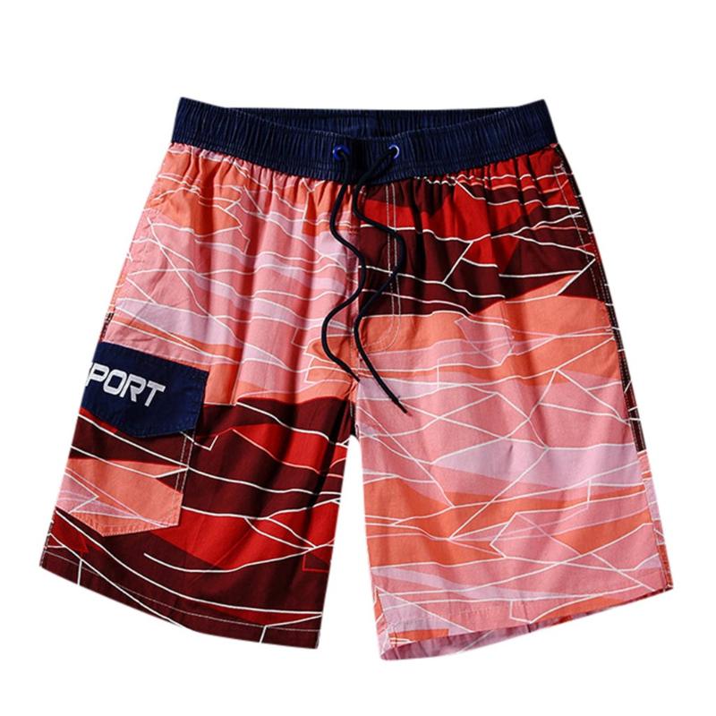

Hot Men's Shorts Casual Classic Fit Drawstring Summer Beach Shorts With Elastic Swimming Pool Beach Party Swimming Shorts3.10, Rd
