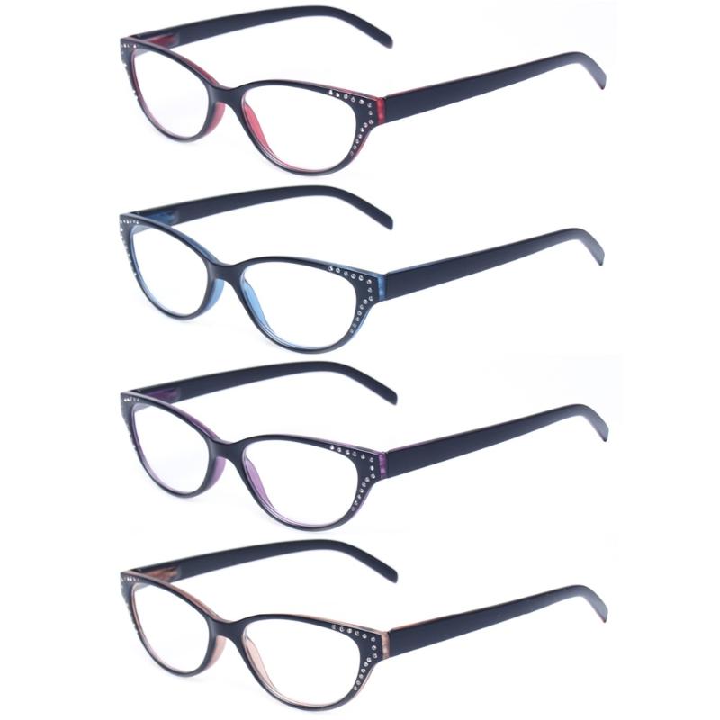 

retro cat eyes reading glasses women spring hinges qulaity eyeglasses frames ladies readers