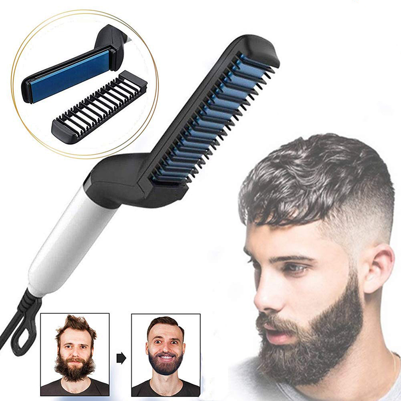 

Multifunctional Hair Comb Brush Beard Straightener Hair Straighten Electric Beard Straightening Comb Quick Styler For Men
