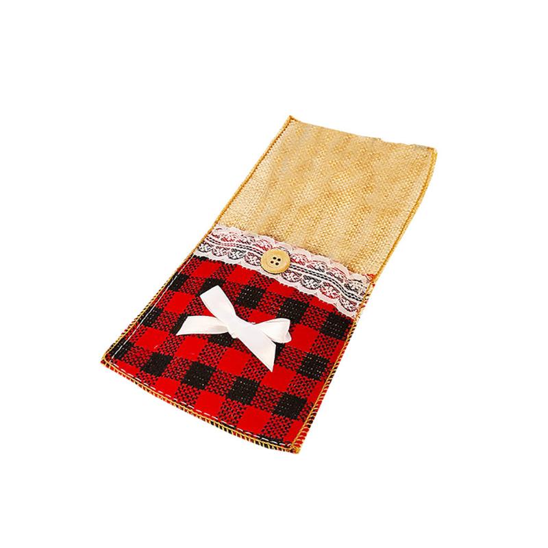 

New Design 1PC Christmas Knife And Fork Set Christmas Decorations Knife And Fork Set On Cloth Home Decorations