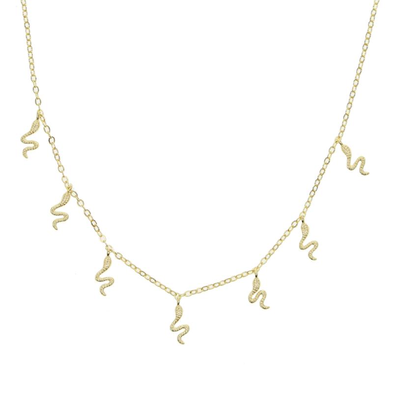 

snake charm choker necklace 2020 new trendy fashion women jewelry cute lovey animal design