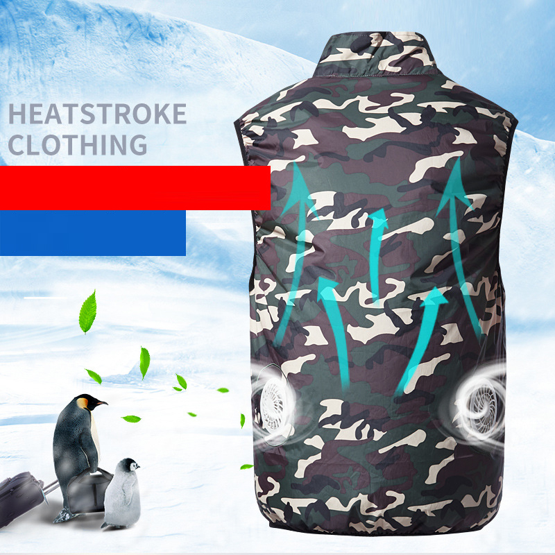 

High Temperature USB Fan Cooling Hiking Vest Summer Cooling Vest Fishing Cycling Air Conditioning Outdoor Jackets Men/Women